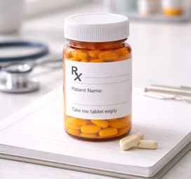 Midnight Spice perfume bottle with black cap and gold label on a dark background